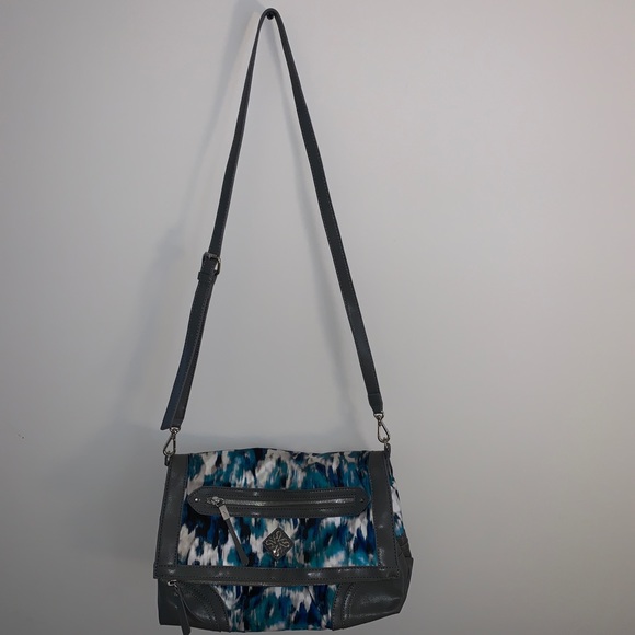 Simply Vera Vera Wang Aurora Fold-Over Crossbody Bag ColorDigital Blue - Picture 5 of 9